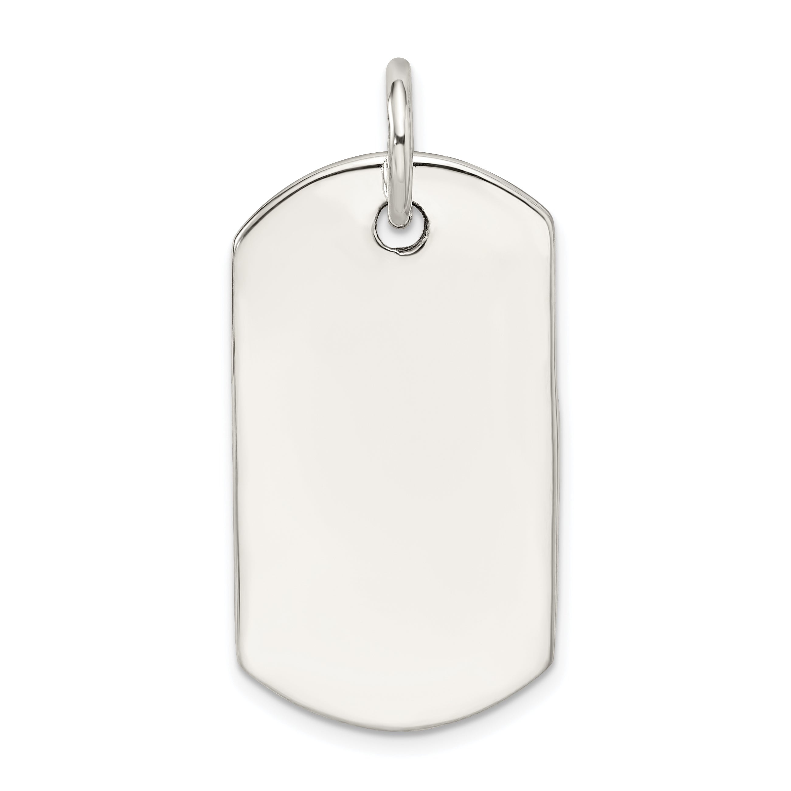 Sterling Silver Dog Tag Pendant