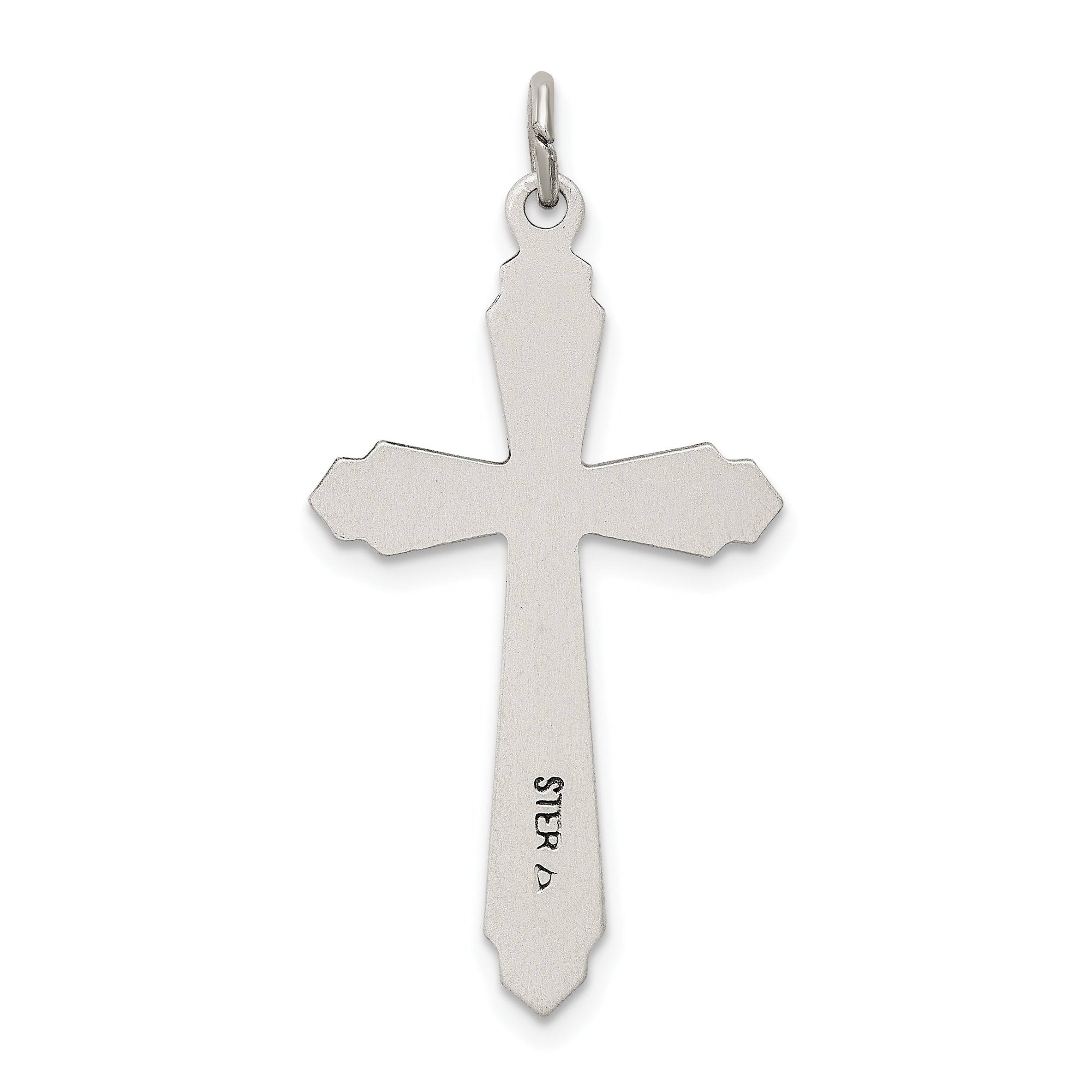 Sterling Silver Satin Cross Pendant