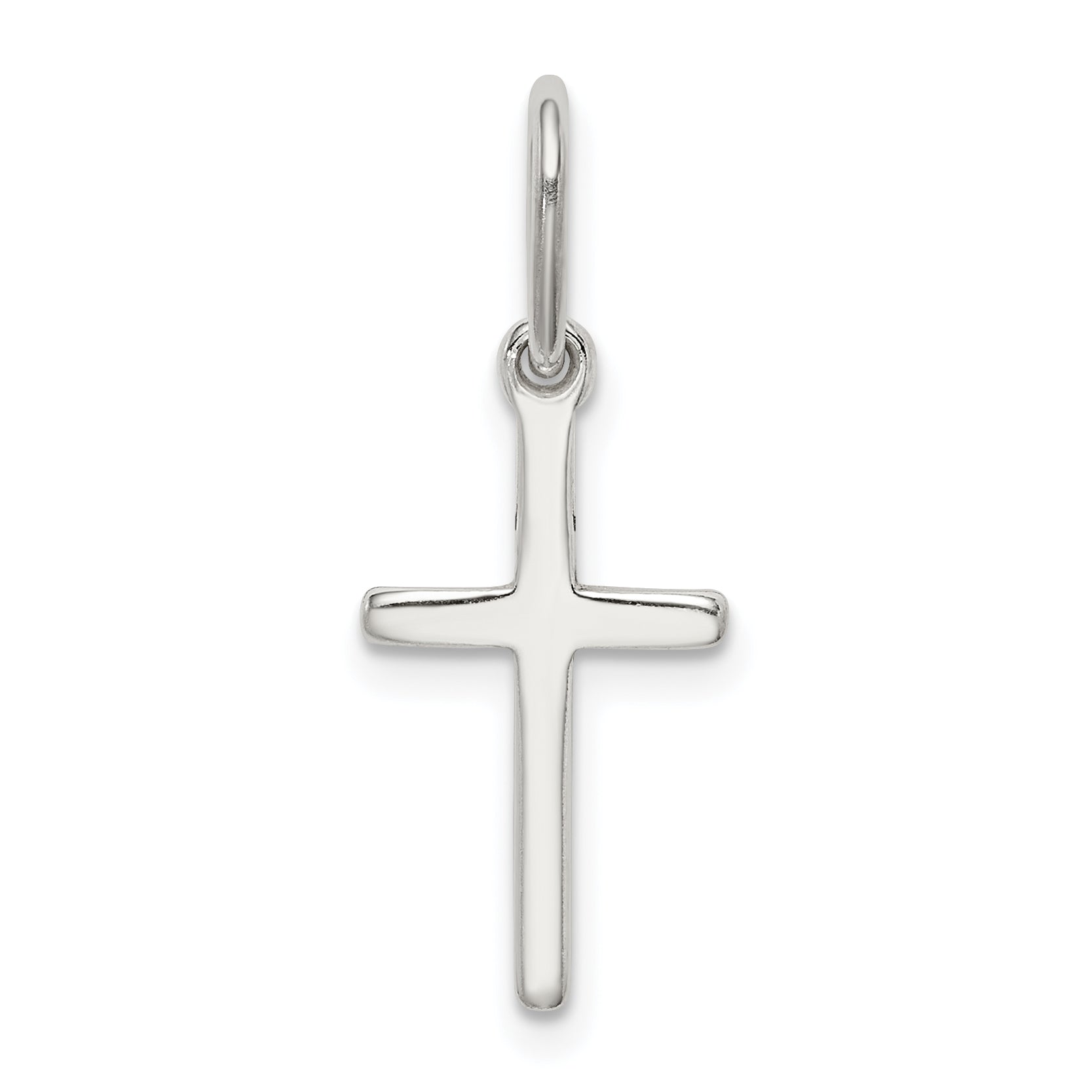 Sterling Silver Polished Latin Cross Charm