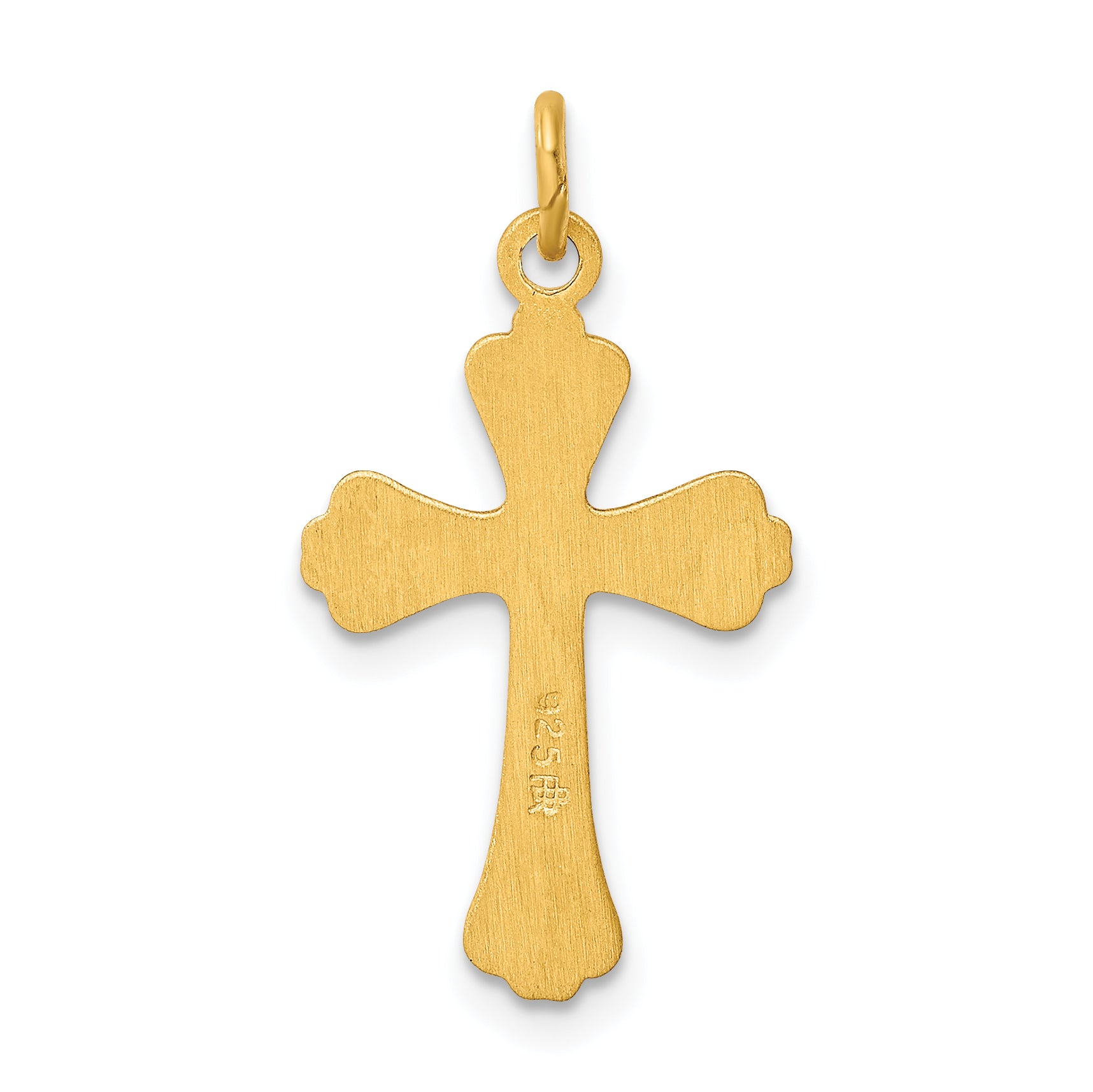 Sterling Silver & 24K Gold -Plated Cross Charm