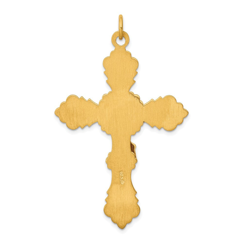 Sterling Silver & 24K Gold -Plated Inri Crucifix Pendant