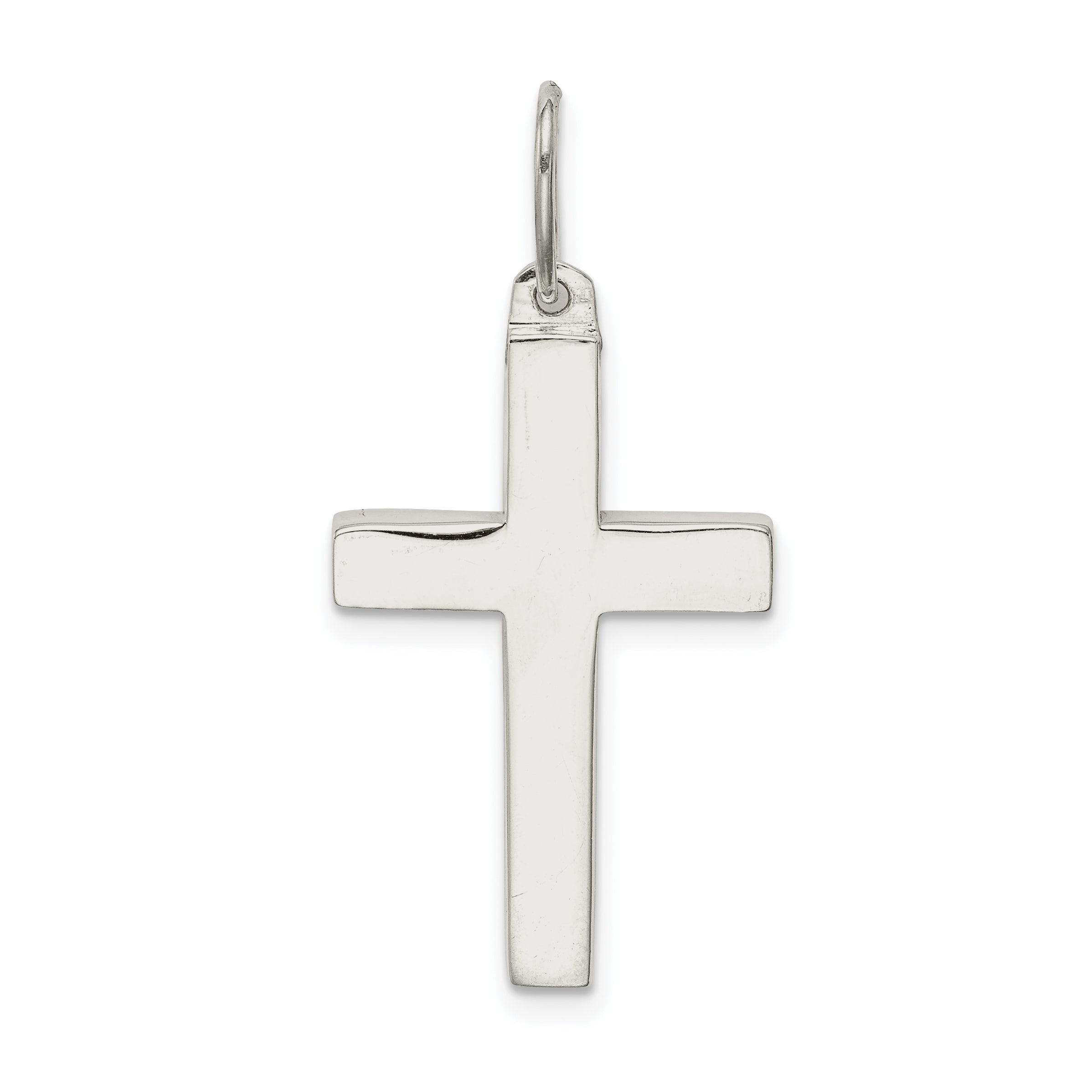 Sterling Silver Polished Cross Pendant