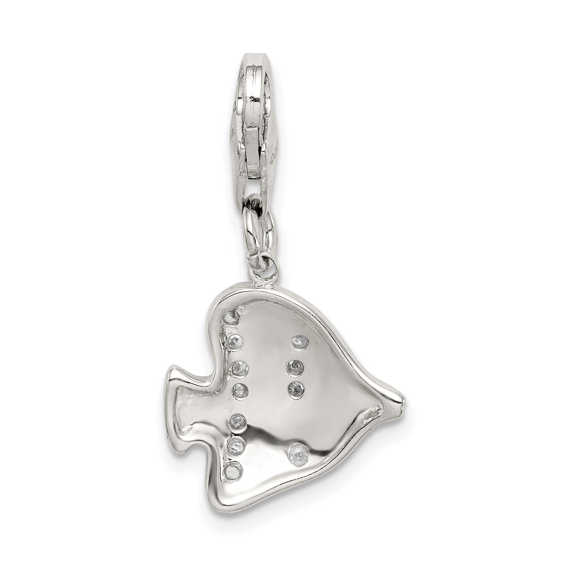 Sterling Silver Multi-Colored Enameled Fish Charm