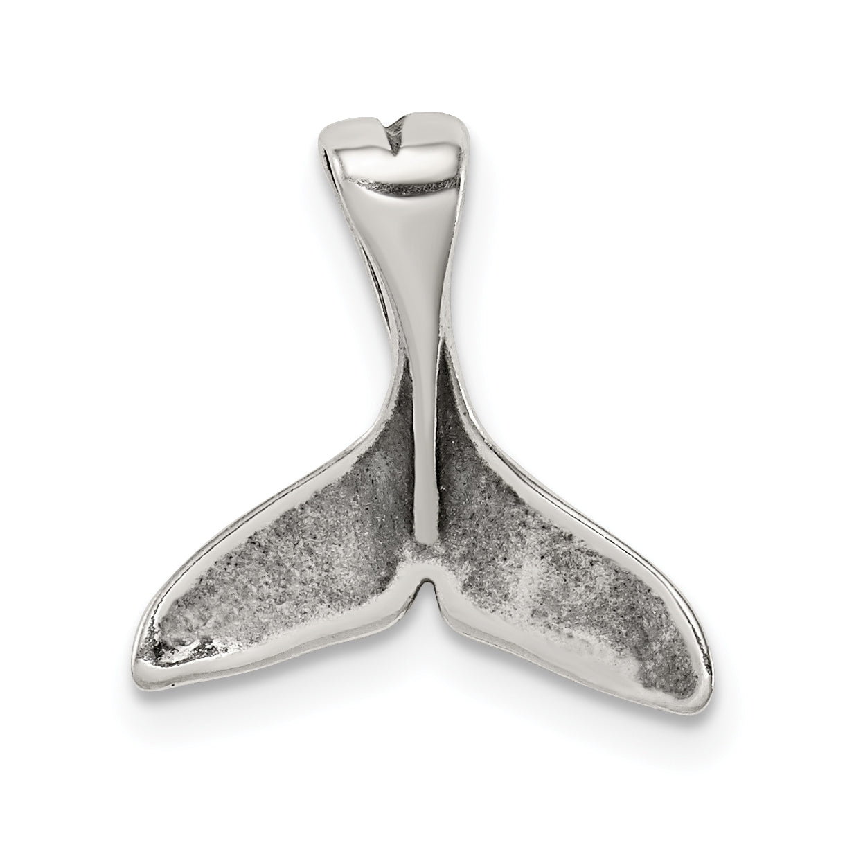Sterling Silver Small Whale Tail Pendant