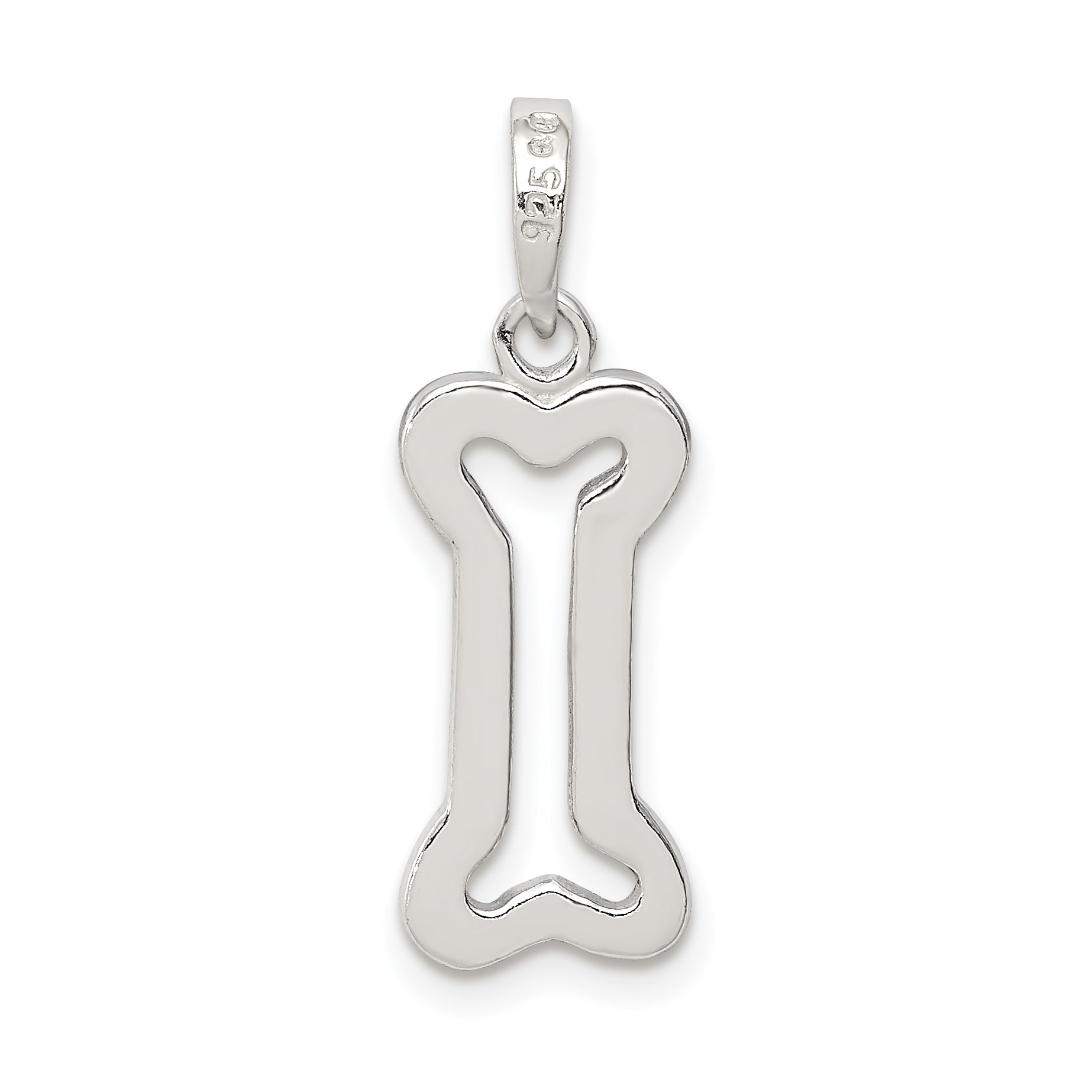 Sterling Silver Bone Pendant