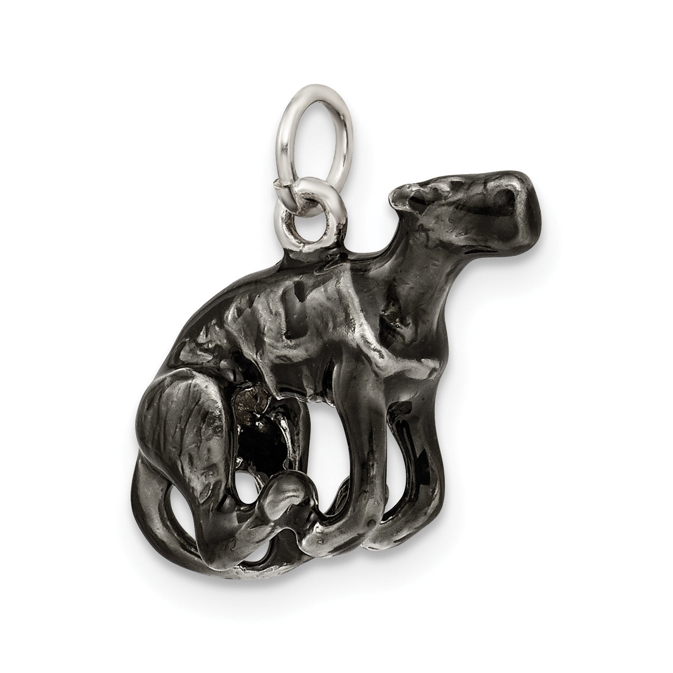 Sterling Silver Enamel Medium Greyhound Charm