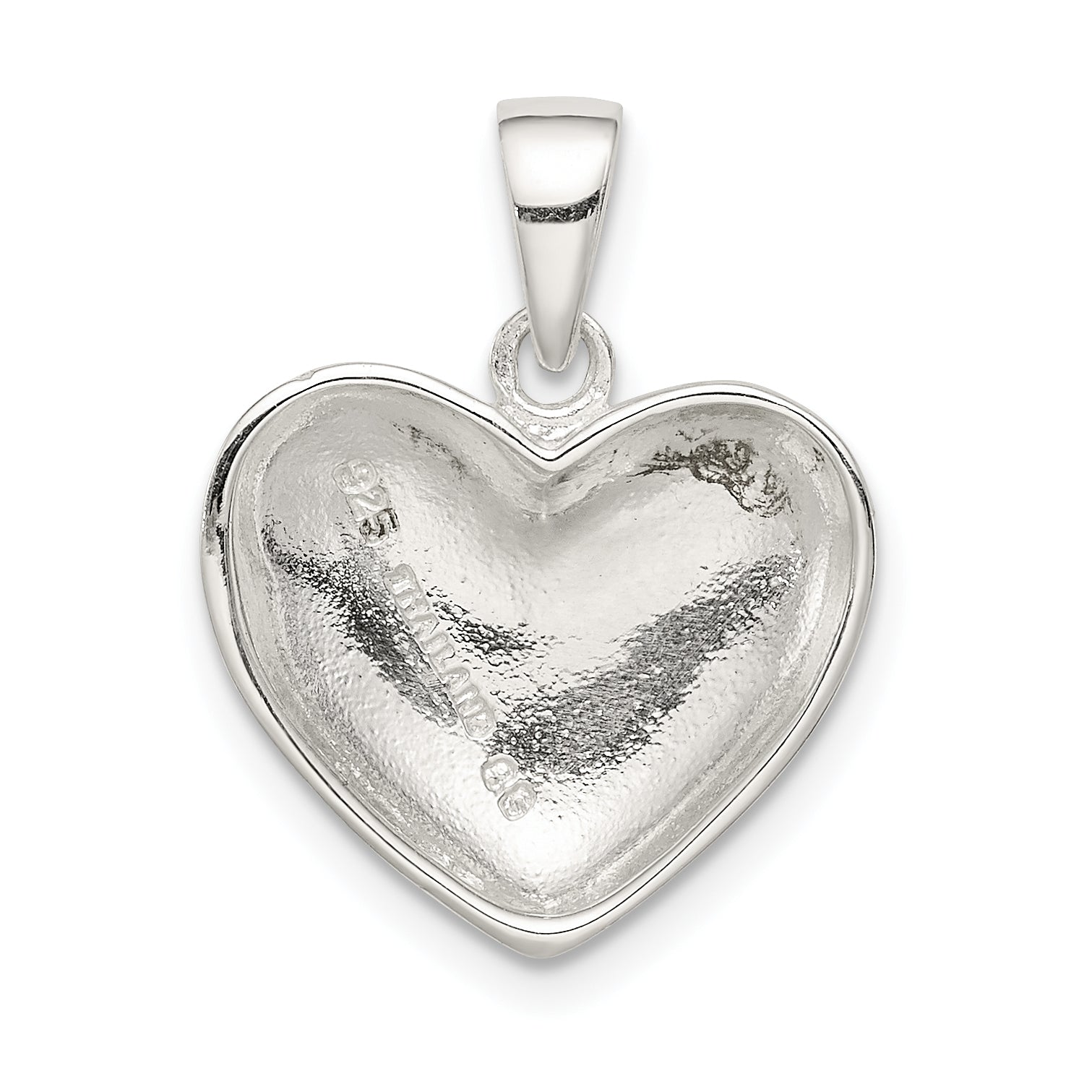 Sterling Silver Polished Heart Pendant
