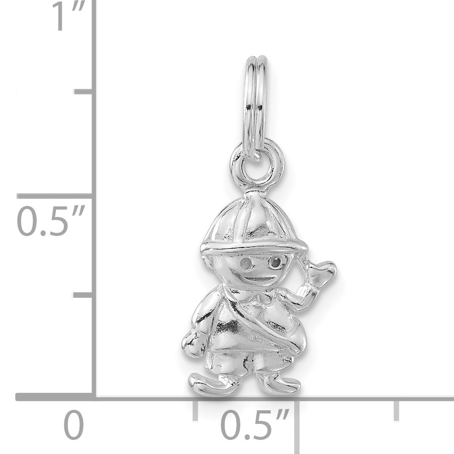 Sterling Silver Polished Boy Charm