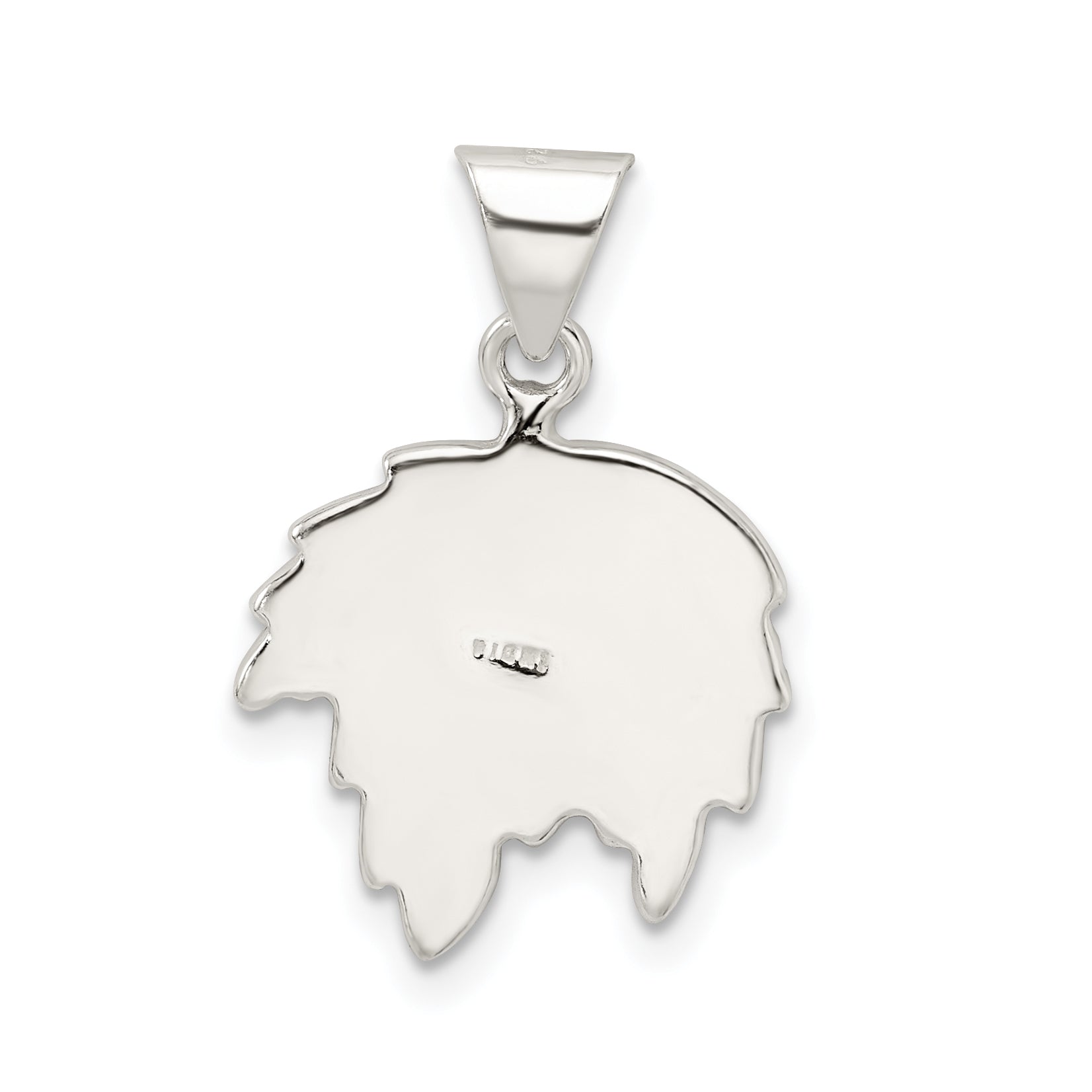 Sterling Silver Enameled Holly Charm