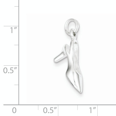 Sterling Silver Sling Back Heel Charm