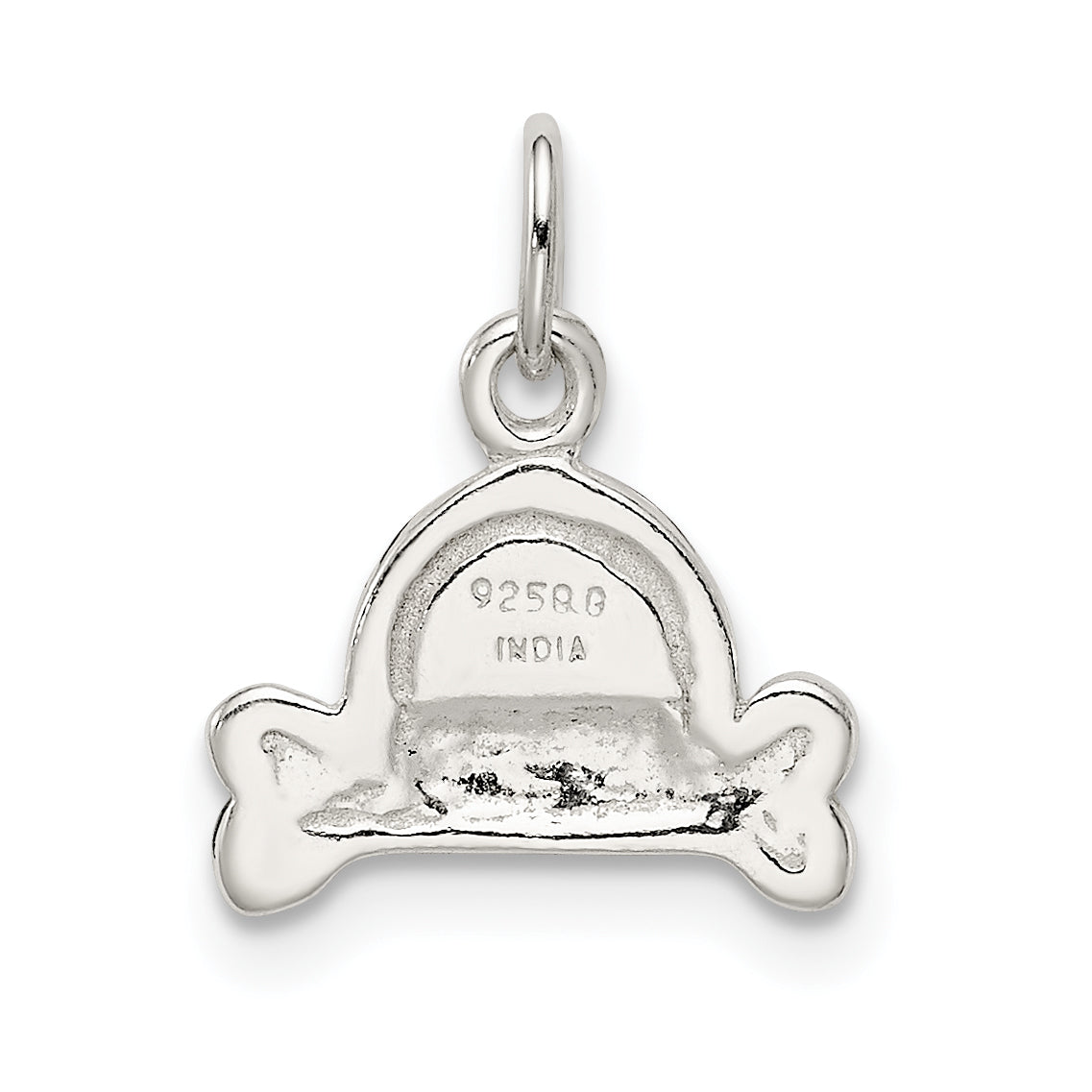 Sterling Silver Enameled I Love My Dog Charm