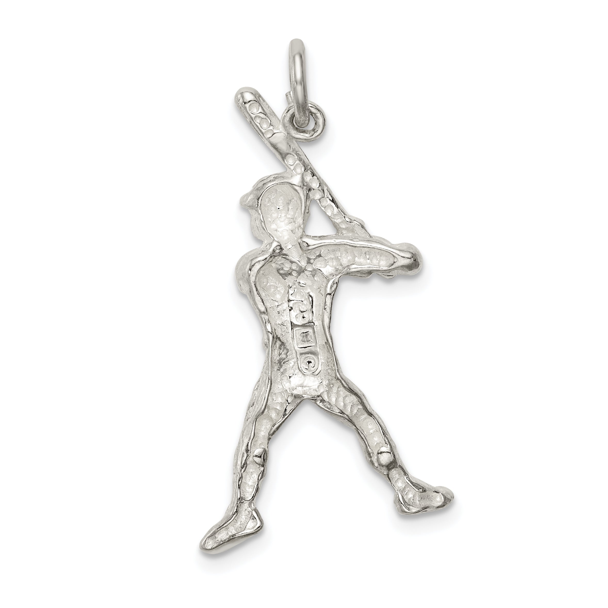 Sterling Silver Baseball Batter Charm