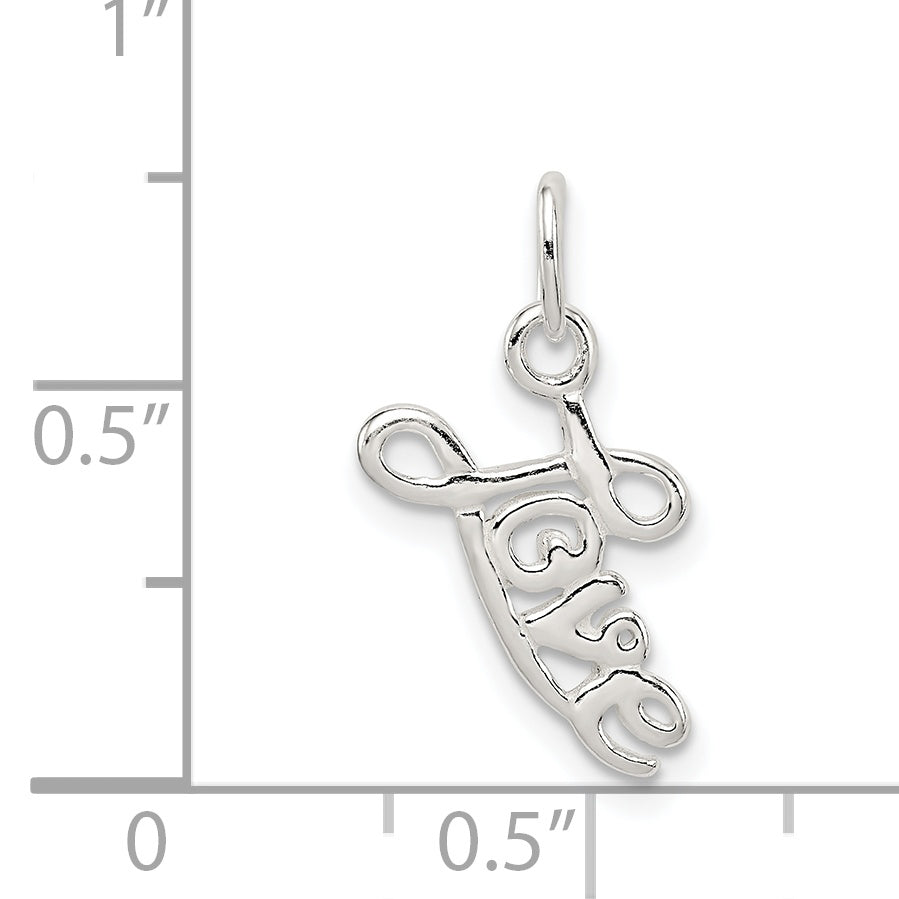 Sterling Silver Love Pendant