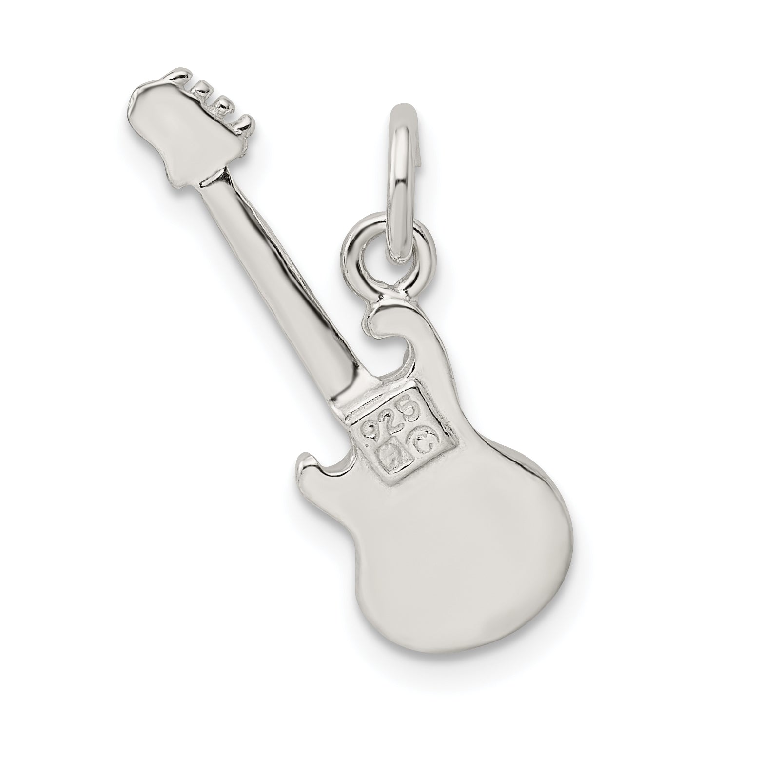 Sterling Silver Electric Guitar Charm
