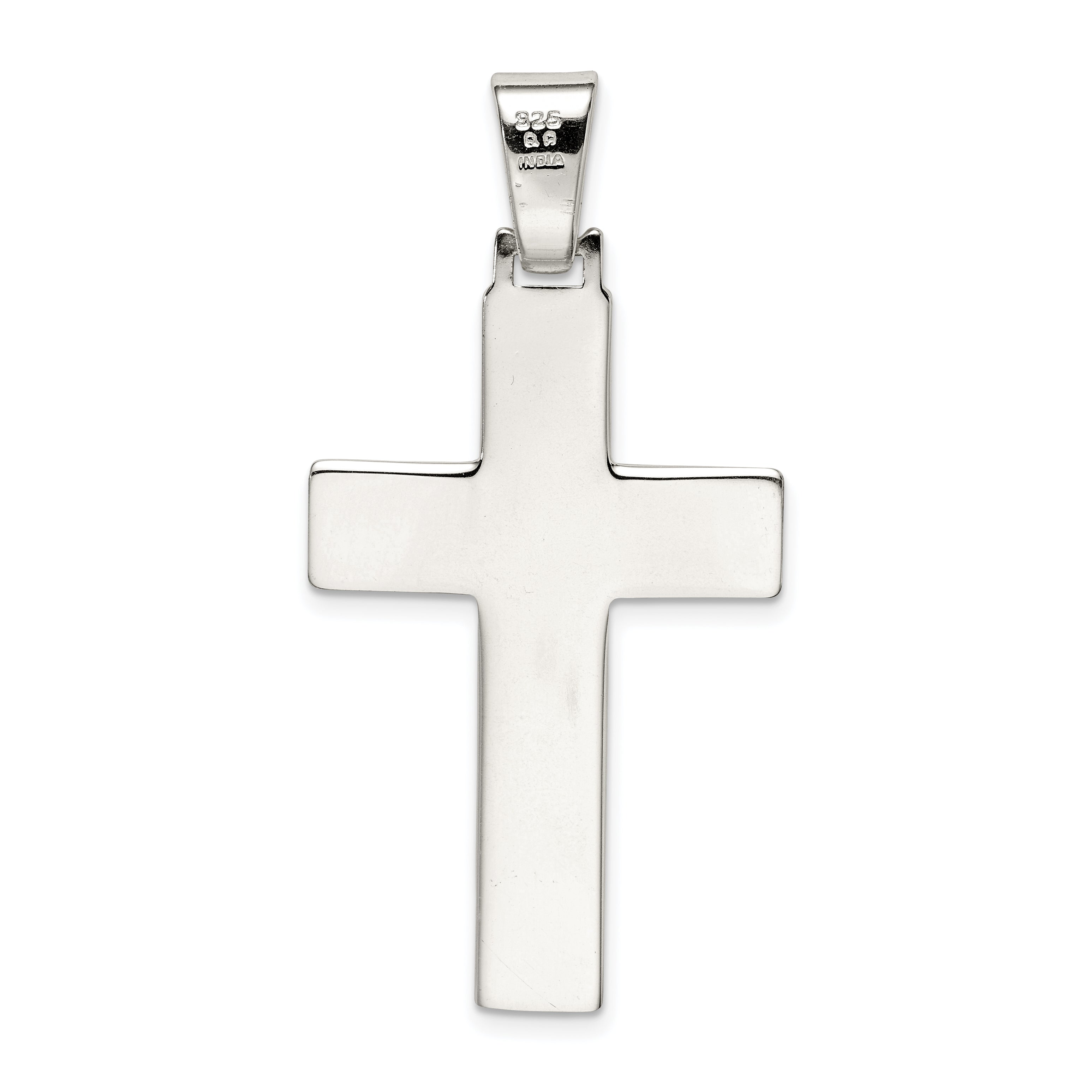 Sterling Silver Polished Cross Pendant