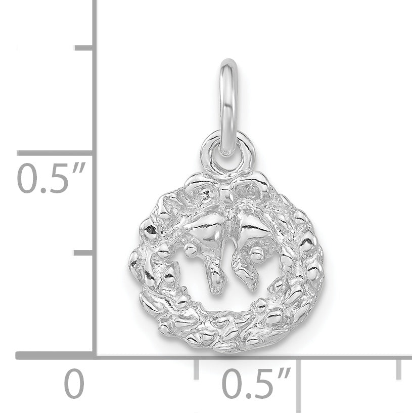 Sterling Silver Wreath Charm
