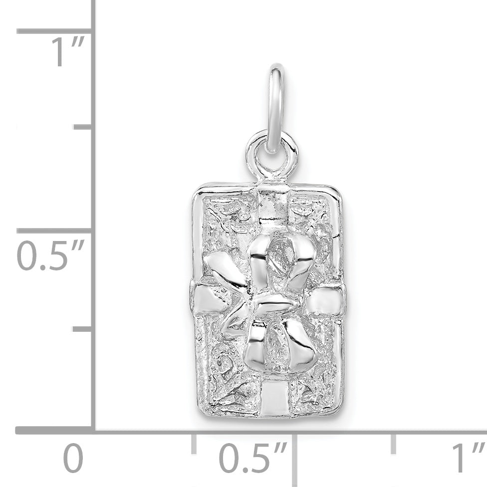 Sterling Silver Polished Present Charm