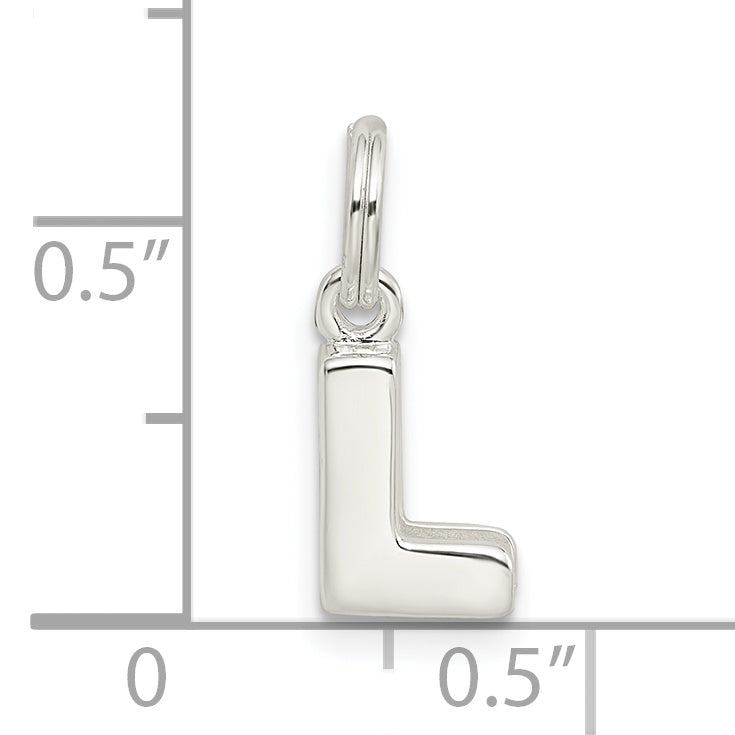 Sterling Silver Letter L Initial Charm