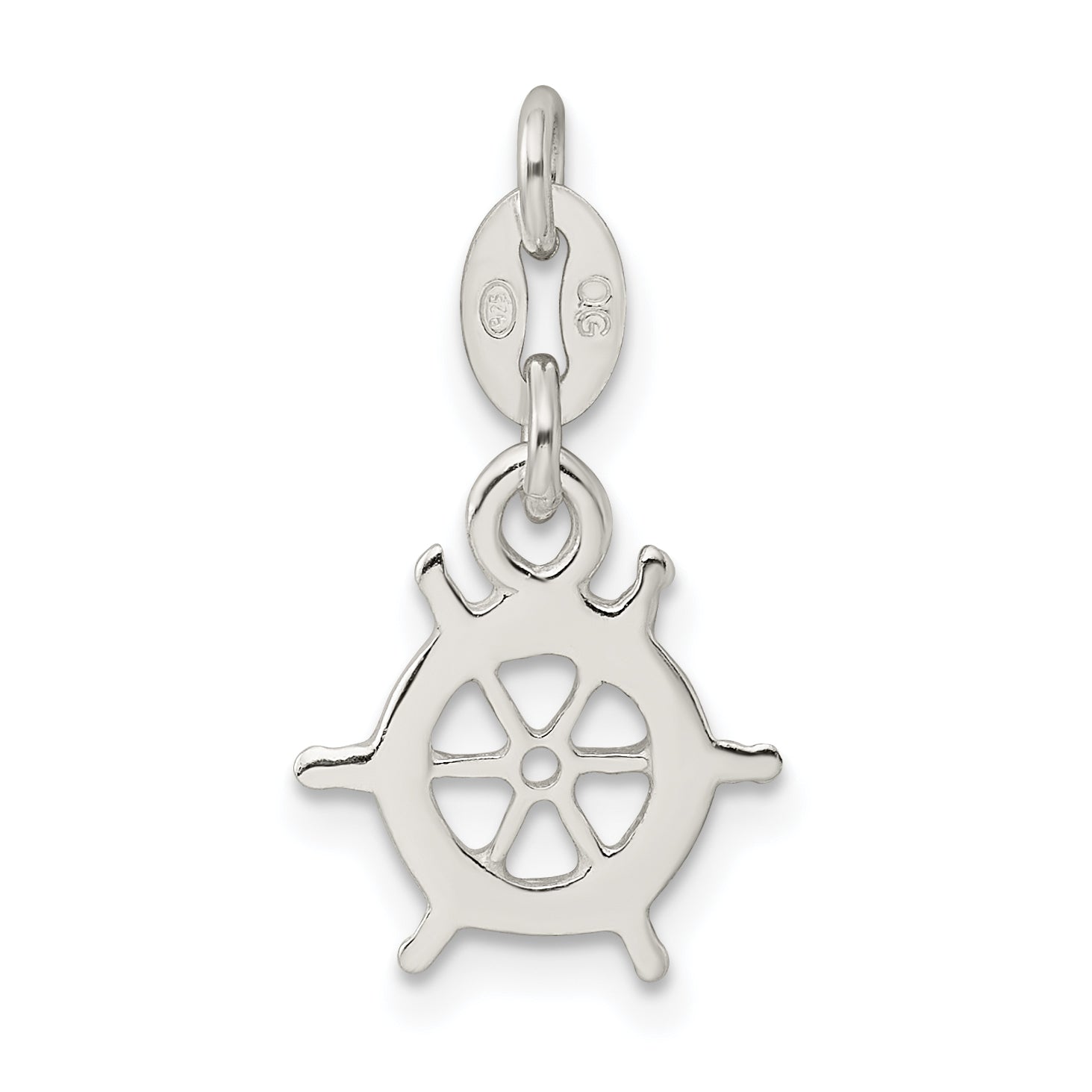 Sterling Silver Polished Nautical Charm