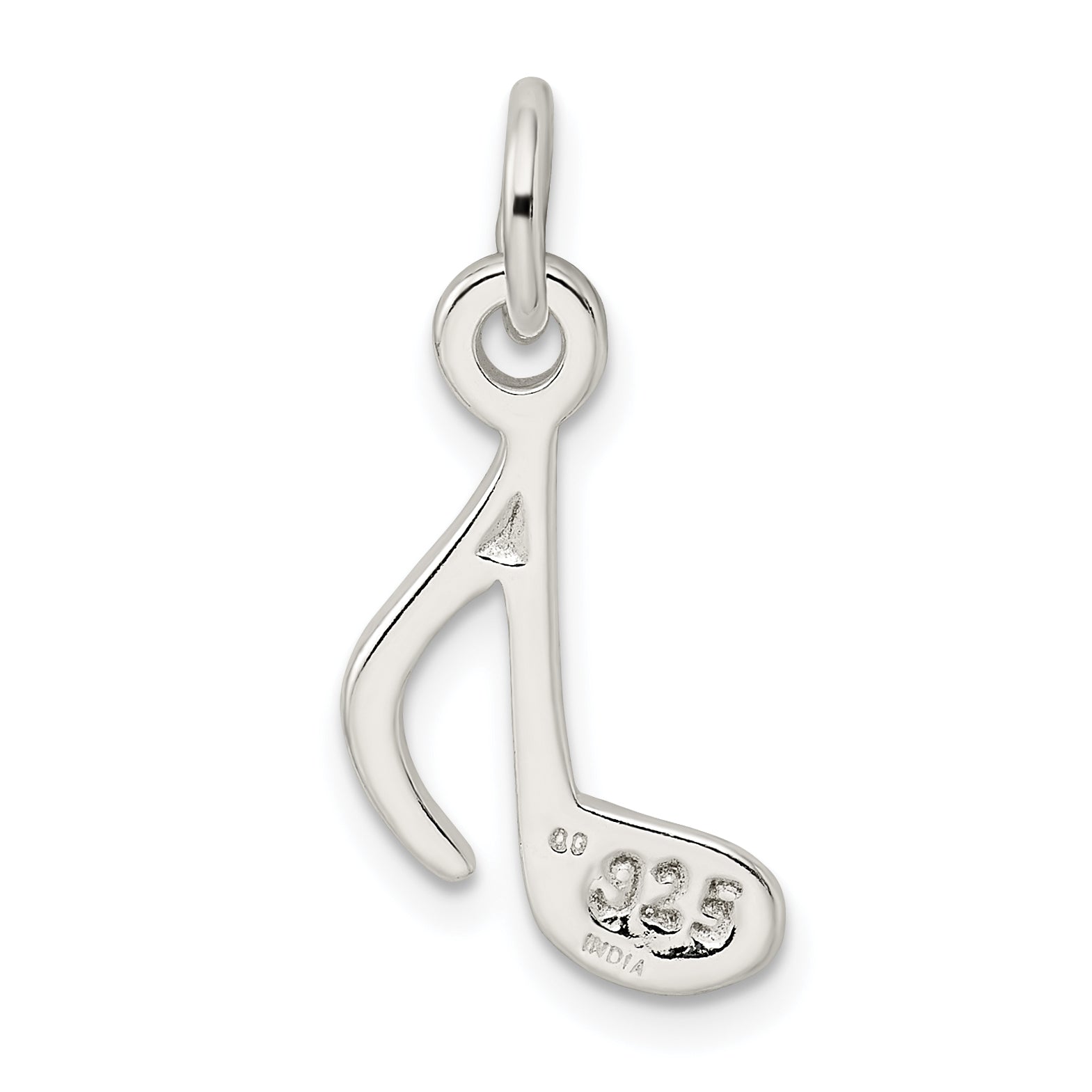 Sterling Silver Polished Music Note Charm