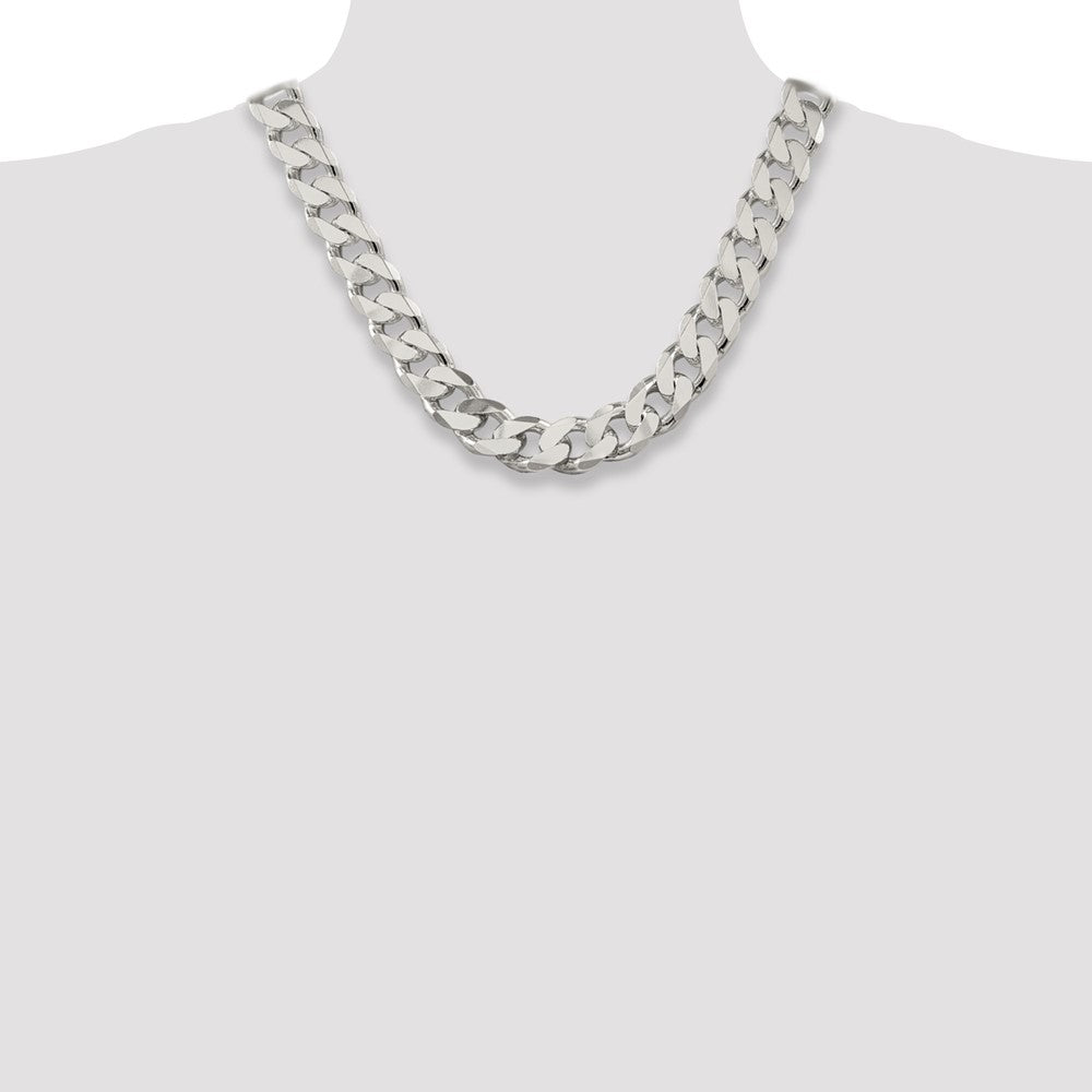 20 Inch Sterling Silver 16.25mm Curb Chain Necklace