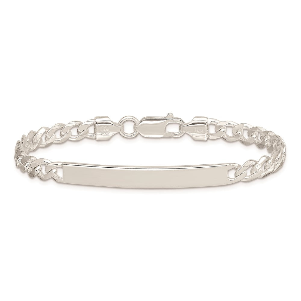 7 Inch Sterling Silver Curb Id Bracelet