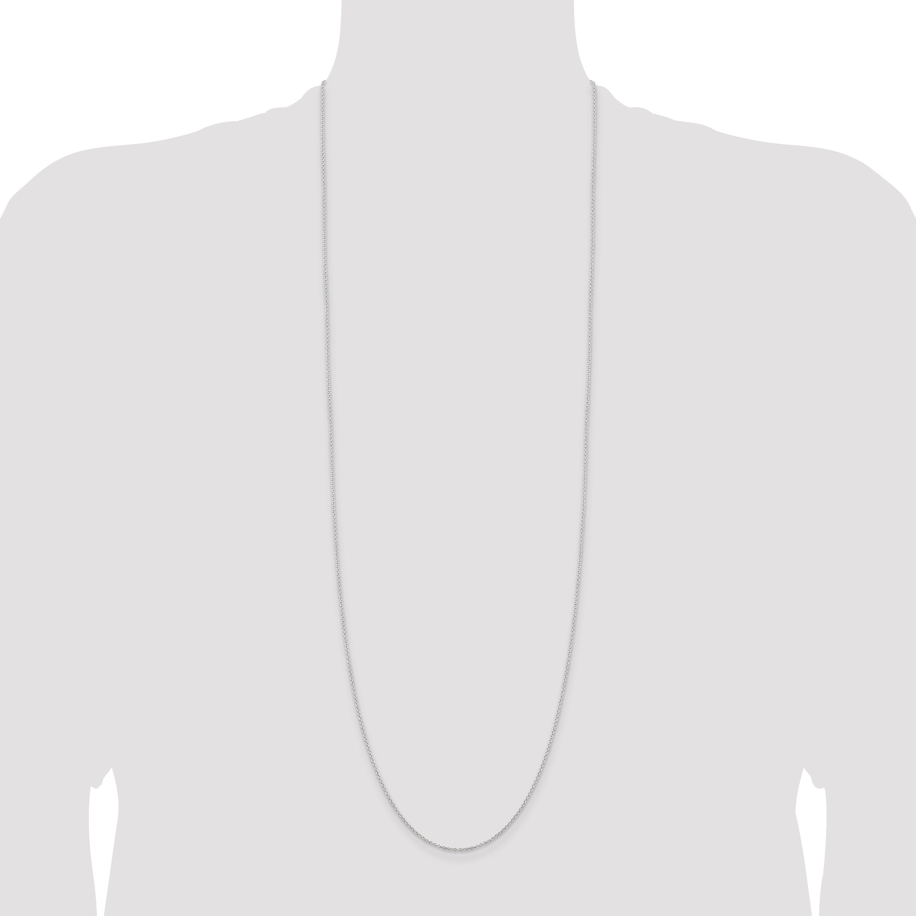 36 Inch Sterling Silver 1.25mm Cable Chain Necklace