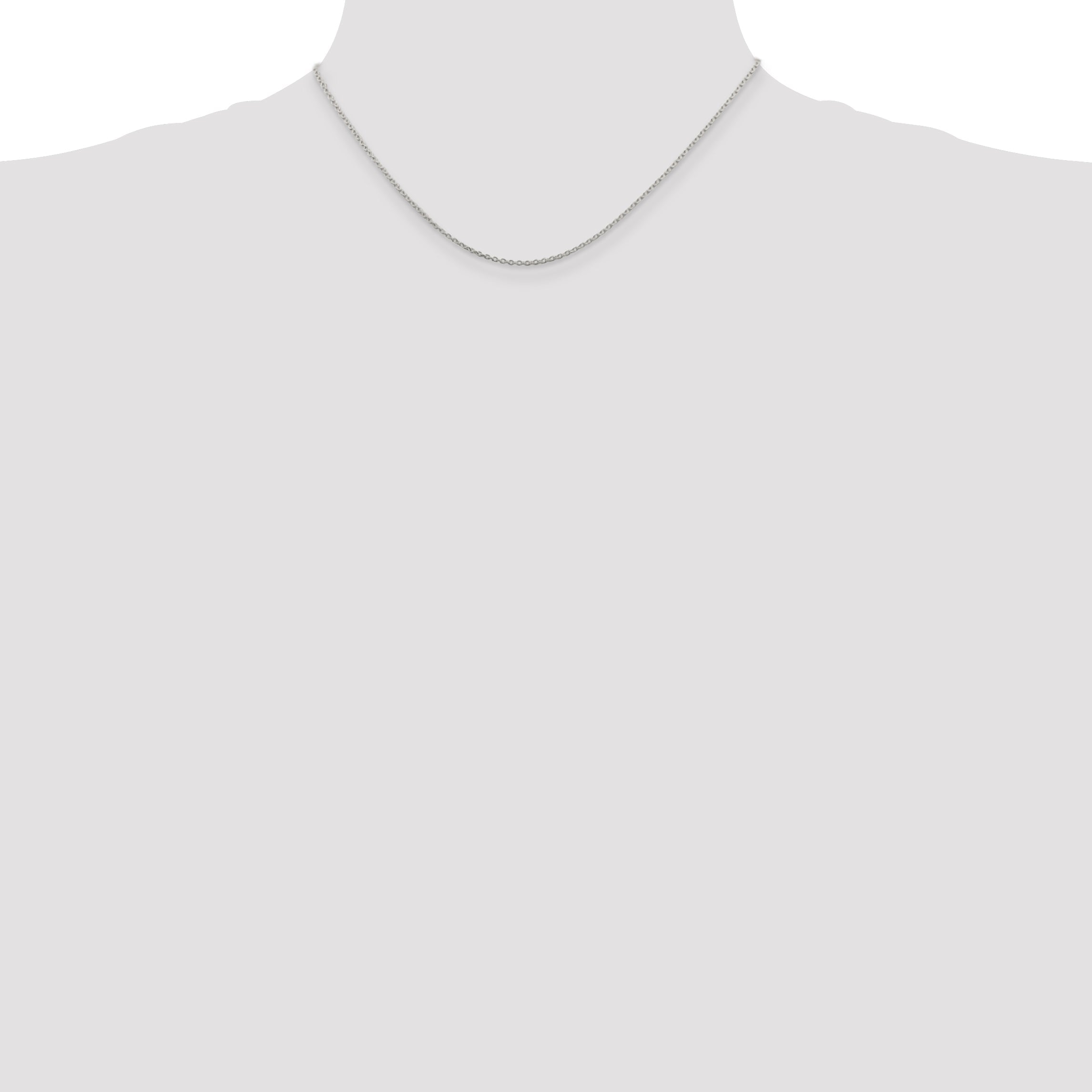 16 Inch Sterling Silver 1.5mm Cable Chain Necklace