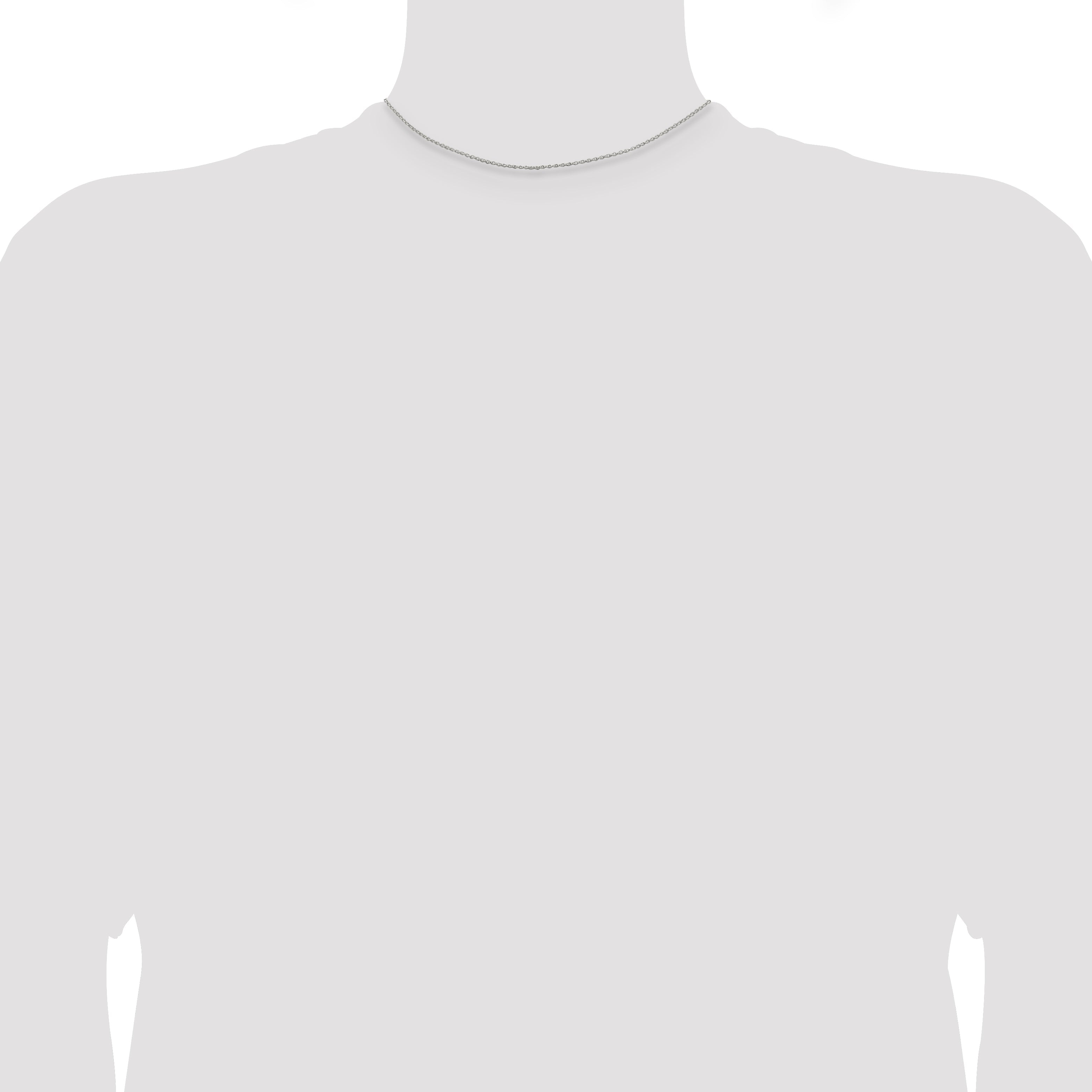 14 Inch Sterling Silver 1.1mm Rolo Chain Necklace