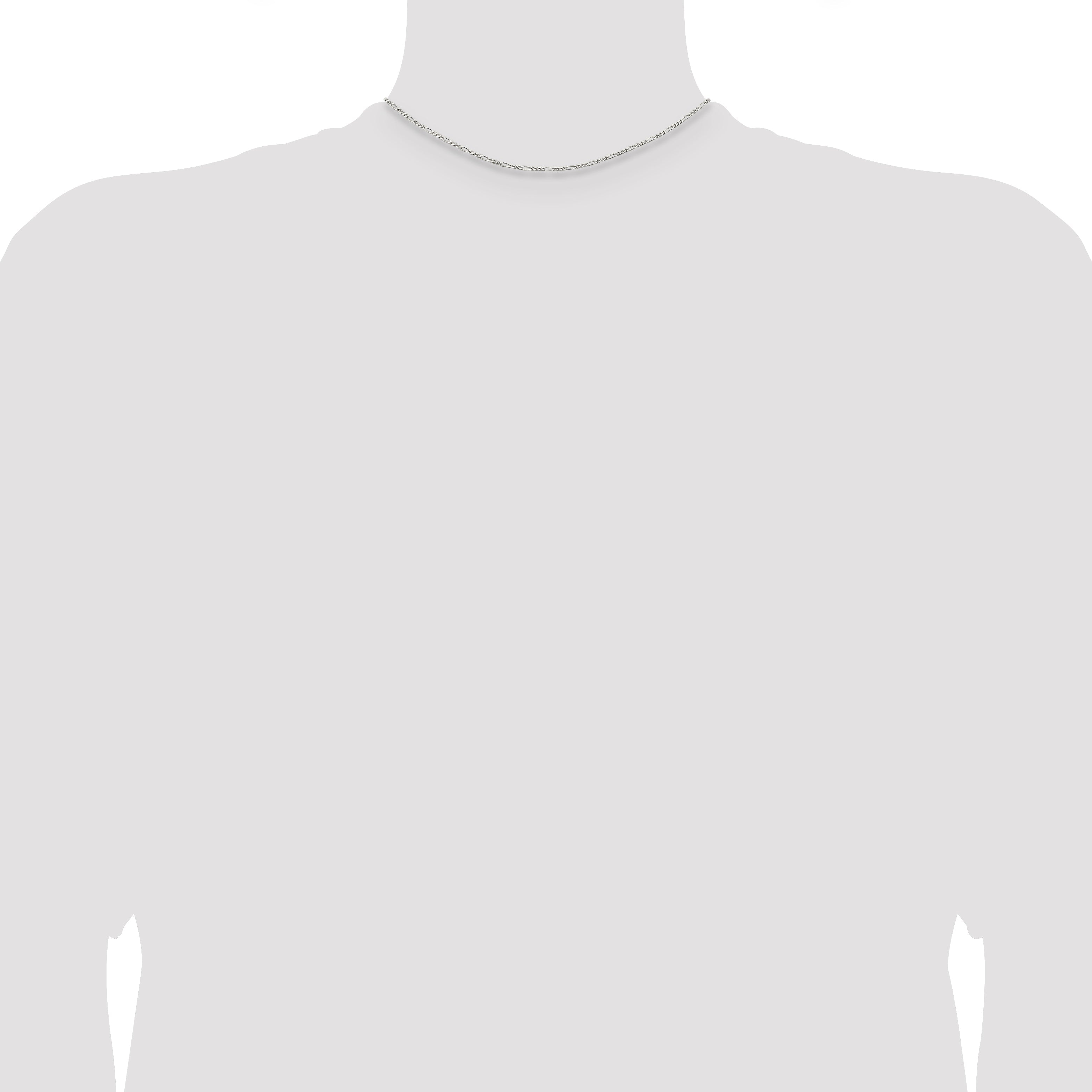 14 Inch Sterling Silver 1.75mm Figaro Chain Necklace