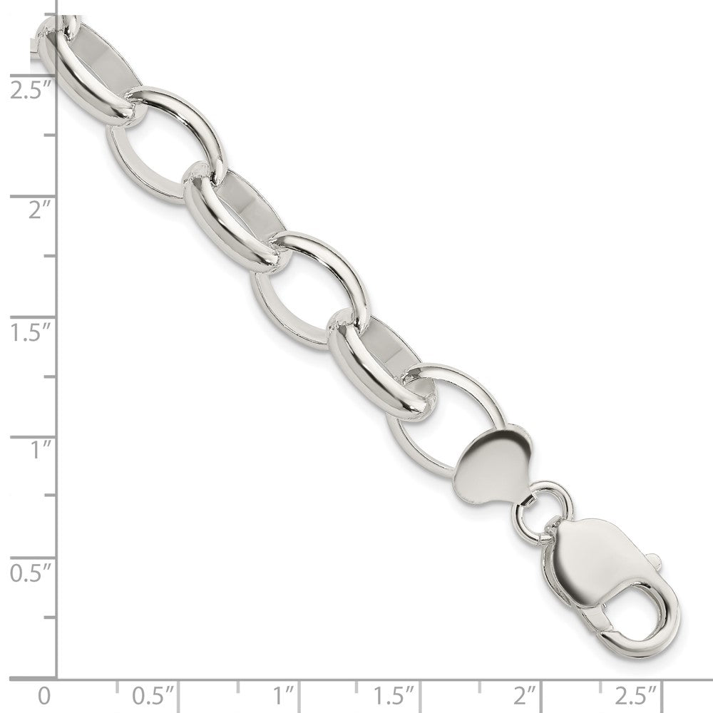 7.5 Inch Sterling Silver Rolo Bracelet