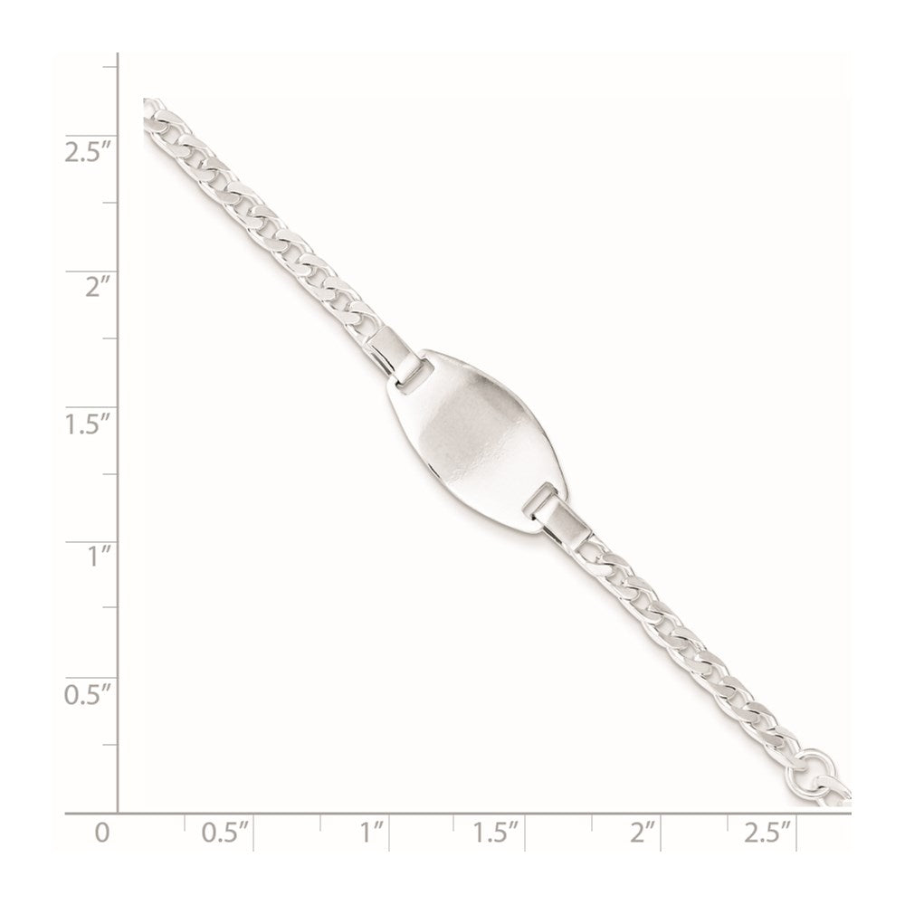 3 Inch Sterling Silver Childrens 5In Plus 1In Ext Id Bracelet