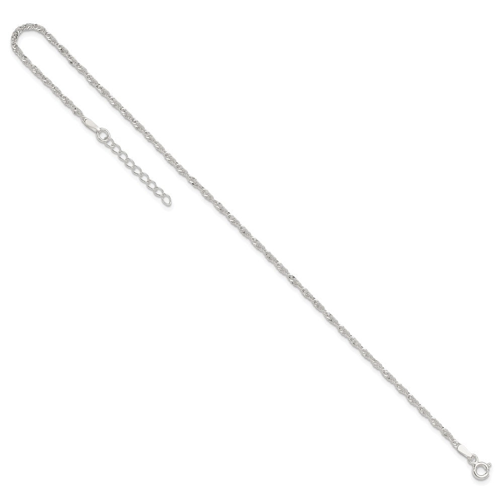 9 Inch Sterling Silver In Singapore Plus 1In Ext. Chain Anklet