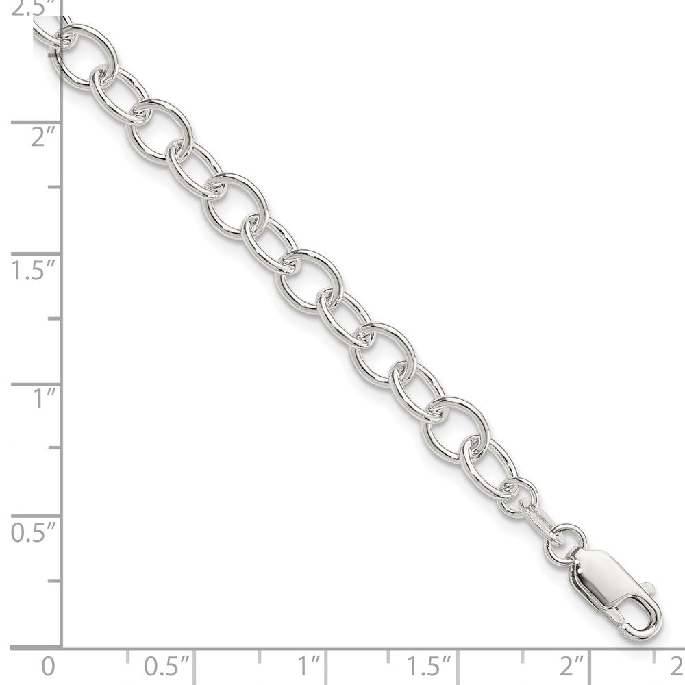 7.5 Inch Sterling Silver Polished Fancy Link Bracelet