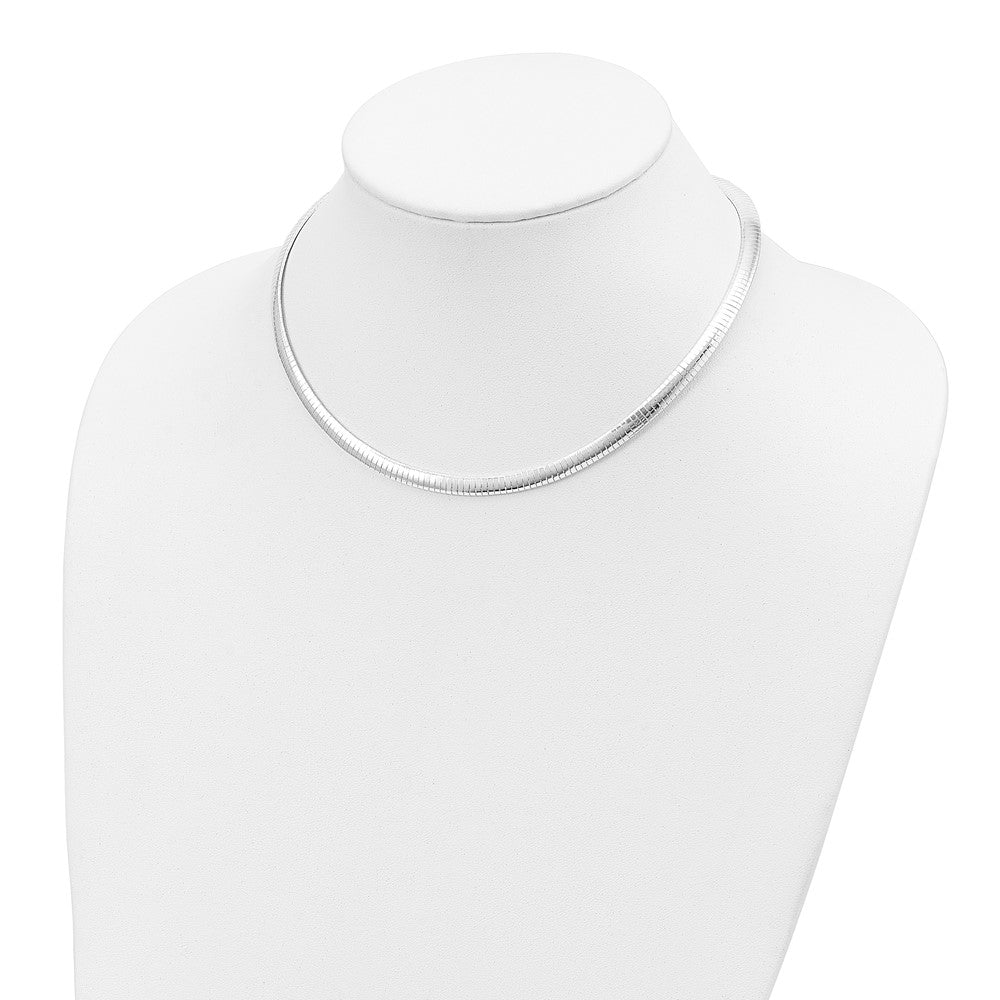 16 Inch Sterling Silver 5.2mm W/2In Ext. Cubetto Chain Necklace