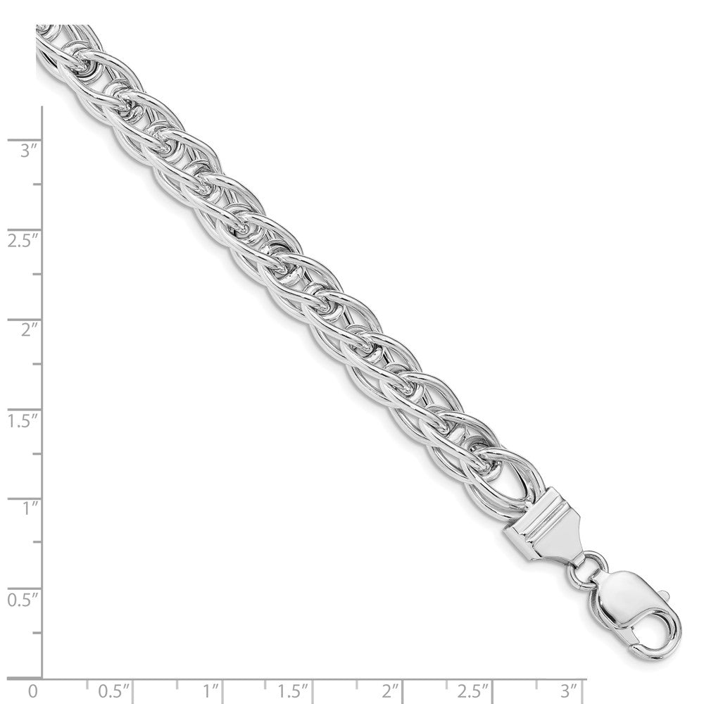 8 Inch Sterling Silver Polished Link Bracelet