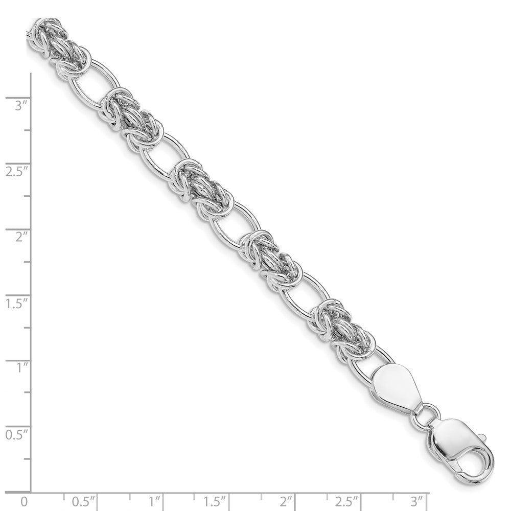 8.5 Inch Sterling Silver Polished Link Bracelet