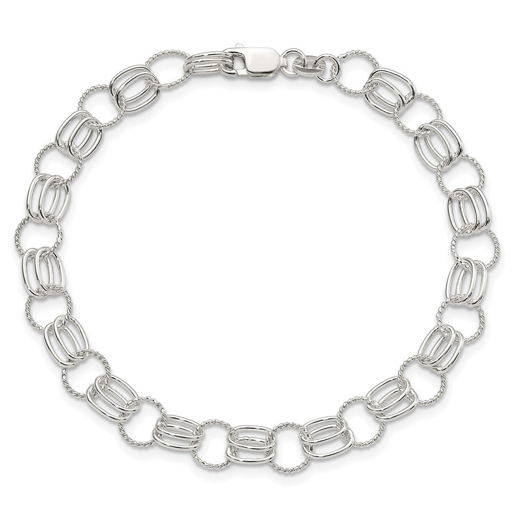 7.5 Inch Sterling Silver Link Bracelet