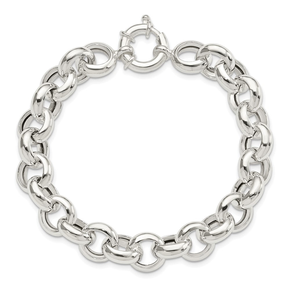8 Inch Sterling Silver Polished Fancy Link Bracelet