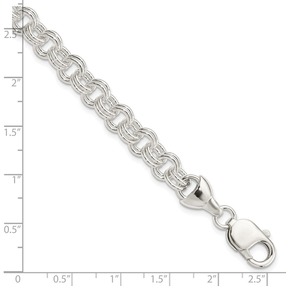 7.5 Inch Sterling Silver 7.5Inch Double Link Bracelet