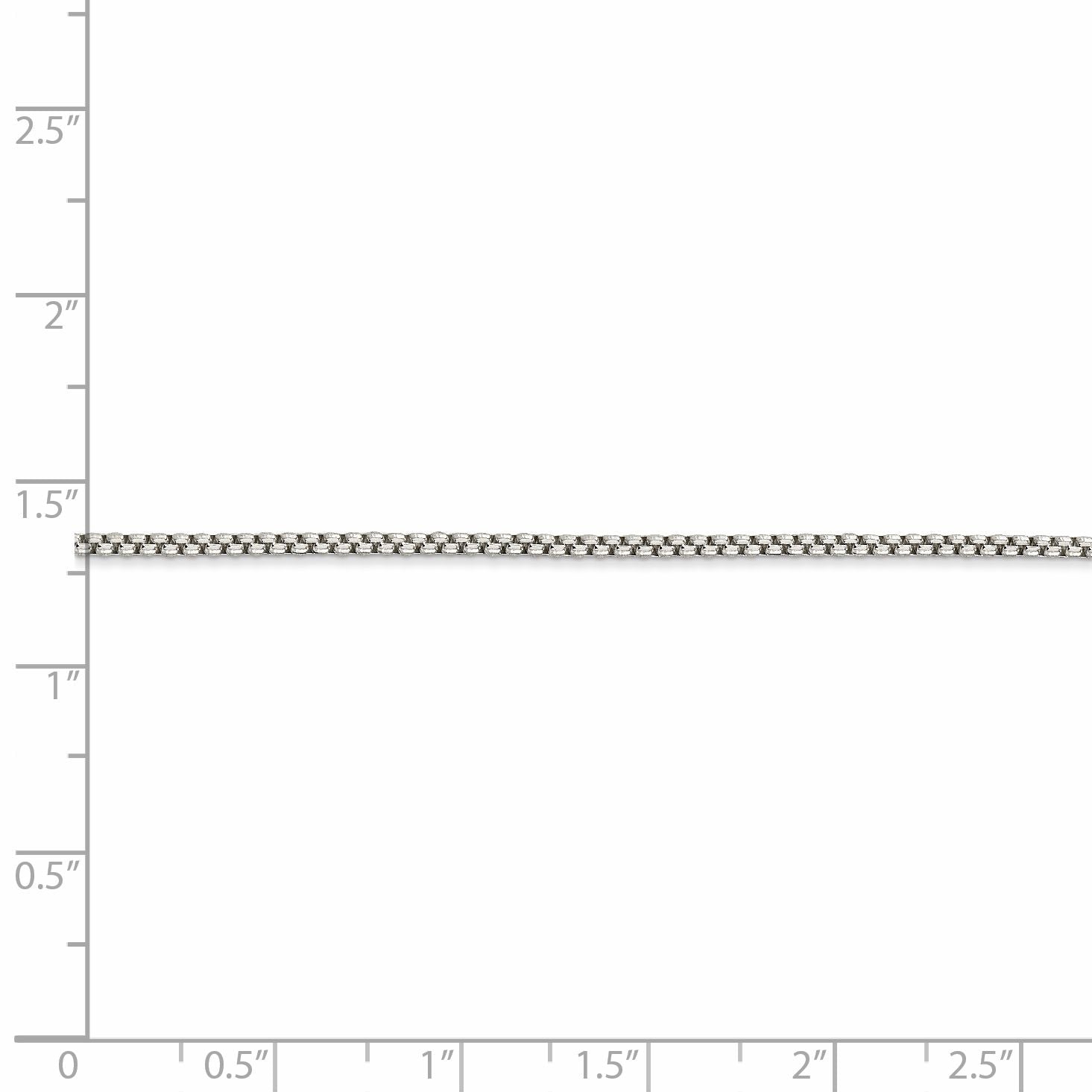 42 Inch Sterling Silver 1.5mm Round Box Chain Necklace