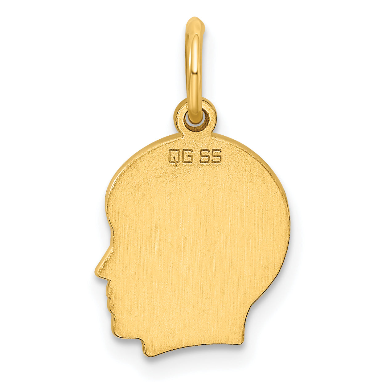 Ss/Gold Plated Sterling Silver Gp Engraveable Boy Polished Disc Charm