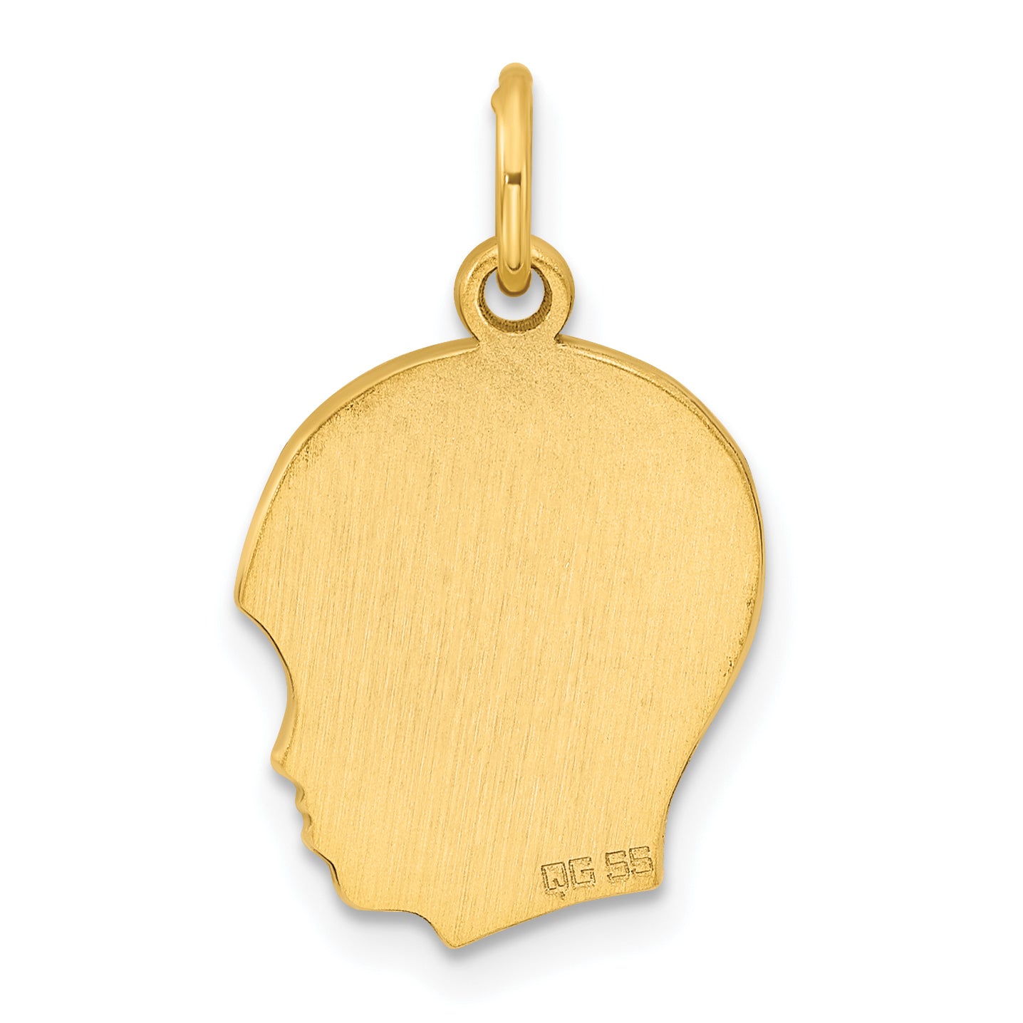 Ss/Gold Plated Sterling Silver Gp Engraveable Boy Polished Disc Charm