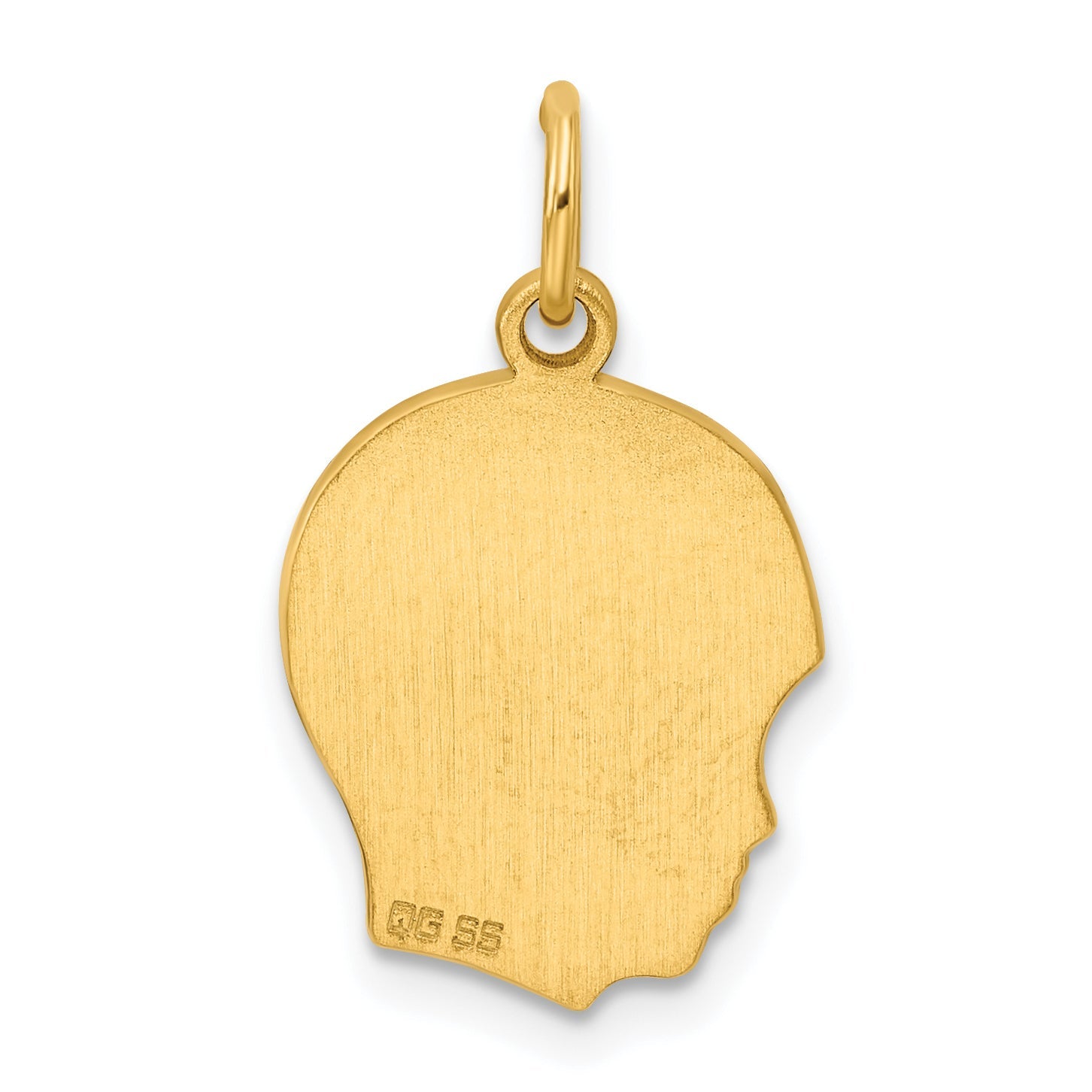 Ss/Gold Plated Sterling Silver Gp Engraveable Boy Polished Disc Charm