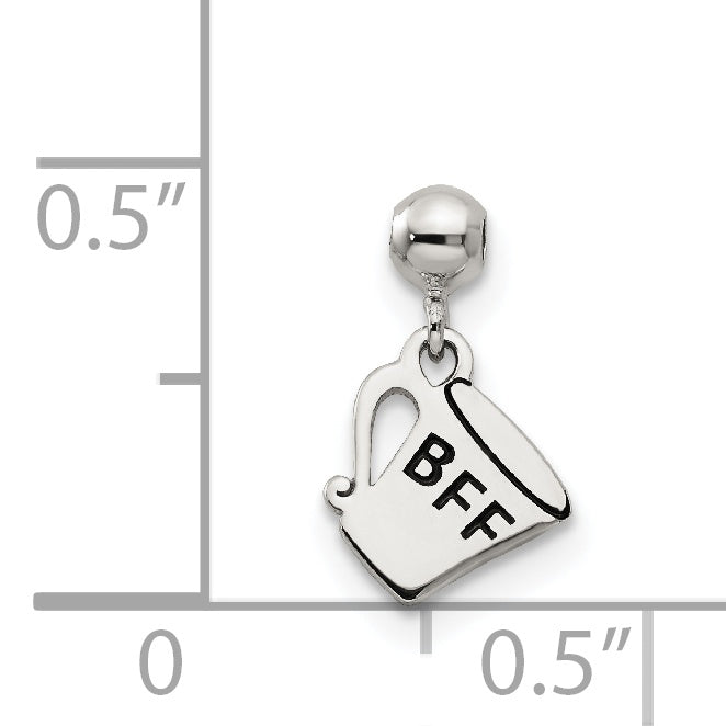 Sterling Silver Mio Memento Enamel Dangle Cup Charm