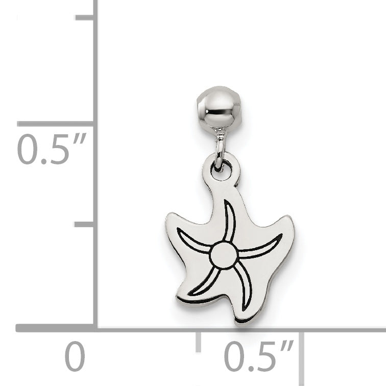 Sterling Silver Mio Memento Dangle Starfish Charm