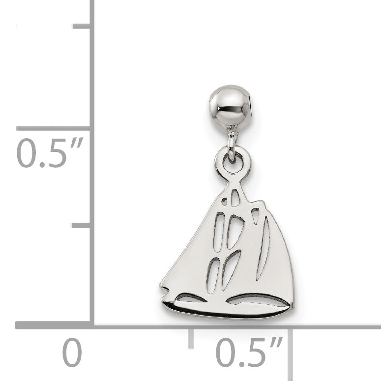 Sterling Silver Mio Memento Dangle Boat Charm
