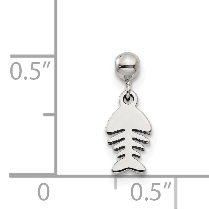 Sterling Silver Mio Memento Dangle Fish Charm