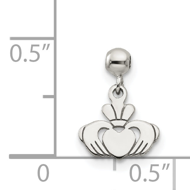 Sterling Silver Mio Memento Dangle Claddagh Charm