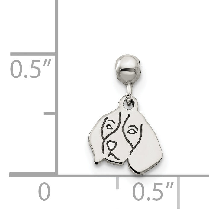 Sterling Silver Mio Memento Dangle Dog Charm